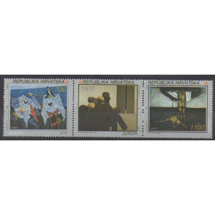 Acheter cette série de timbres de Croatie de l'année 1993 (No 197/199).