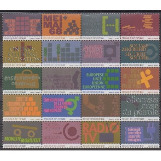 Acheter cette série de timbres de Belgique de l'année 2002 (No 3102/3121).
