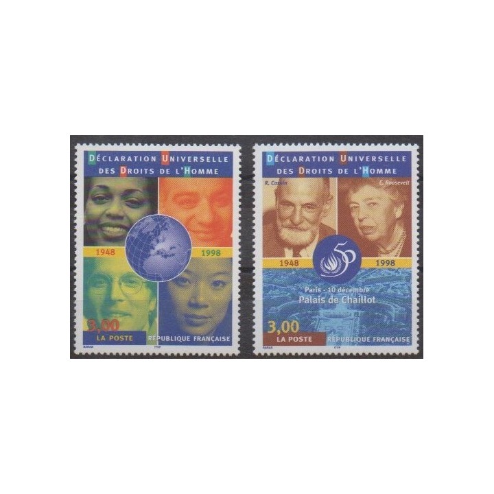 Buy this set of stamps of France of the year 1998 (Nb 3208/3209).