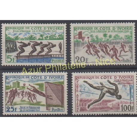 Côte dIvoire - 1961 - No 201/203 - PA 21 - Sport