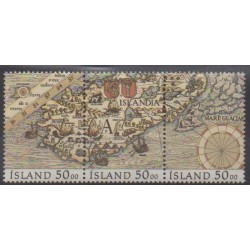 Iceland - 1990 - Nb 686/688 - Various Historics Themes