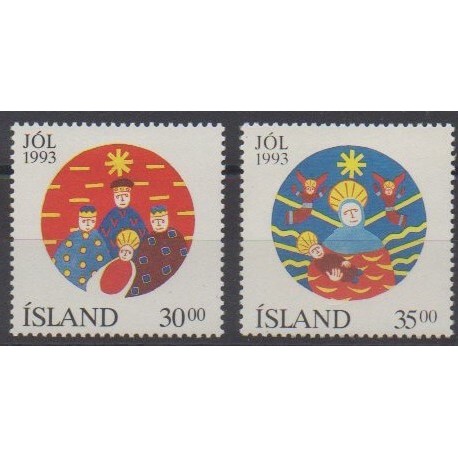 Iceland - 1993 - Nb 748/749 - Christmas