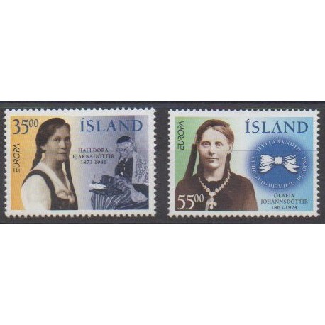 Iceland - 1996 - Nb 797/798 - Celebrities - Europa