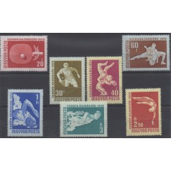 Hungary - 1958 - Nb 1257/1263 - Sport