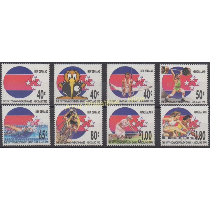 Timbres - Thème sports divers - Nouvelle-Zélande - 1989 - No 1051/1058