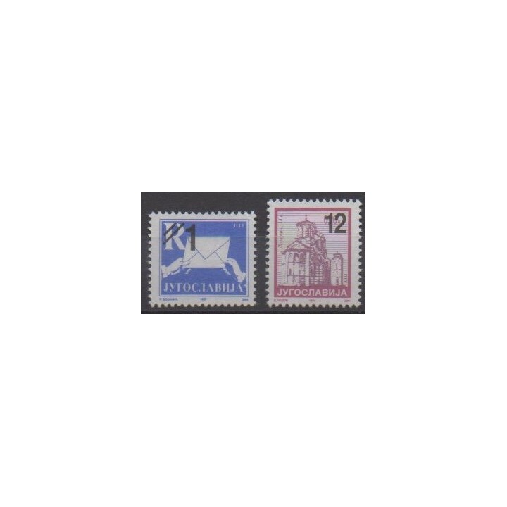Acheter cette série de timbres de Yougoslavie (Serbie et Monténégro) de l'année 2003 (No 2973/2974).
