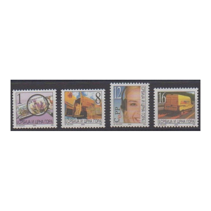 Acheter cette série de timbres de Yougoslavie (Serbie et Monténégro) de l'année 2003 (No 2978/2981).