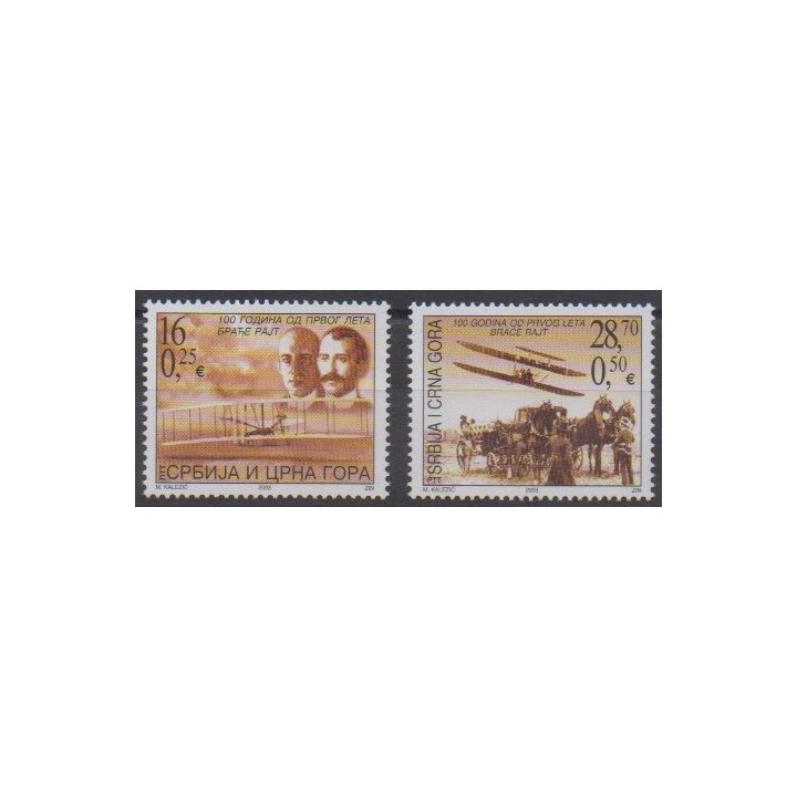 Acheter cette série de timbres de Yougoslavie (Serbie et Monténégro) de l'année 2003 (No 3007/3008).