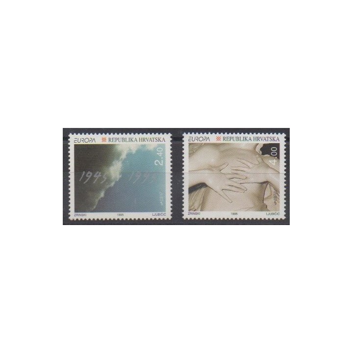 Buy this set of stamps of Croatia of the year 1995 (Nb 285/286).