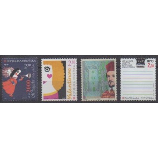 Acheter cette série de timbres de Croatie de l'année 2000 (No 505/508).