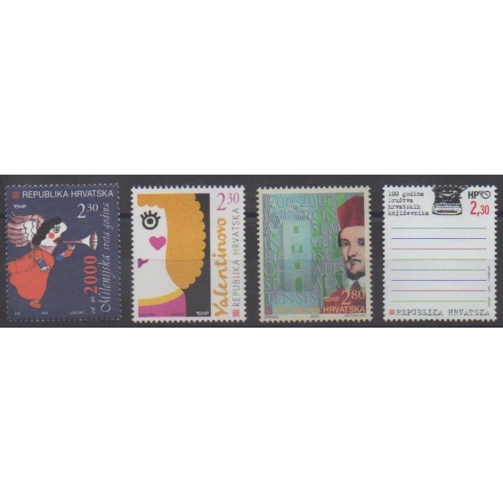 Buy this set of stamps of Croatia of the year 2000 (Nb 505/508).