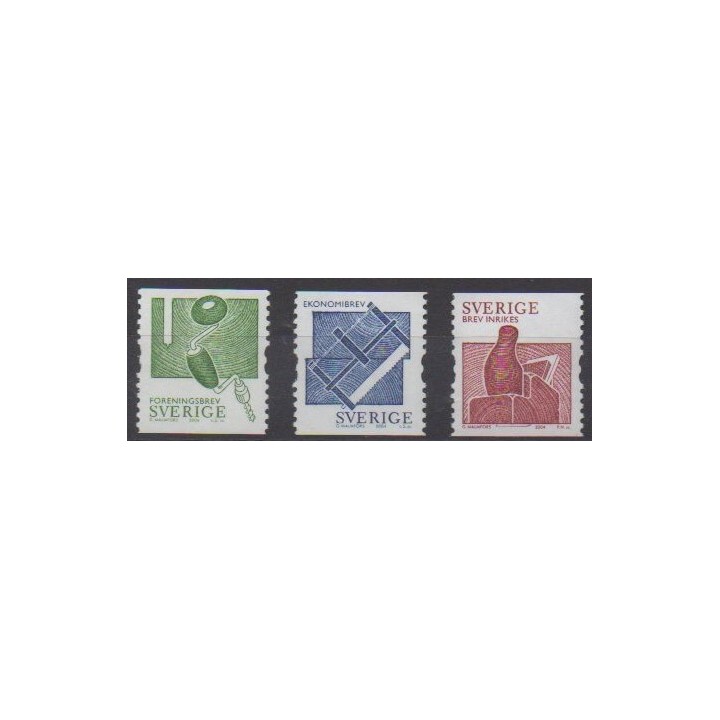 Acheter cette série de timbres de Suède de l'année 2004 (No 2371/2373).