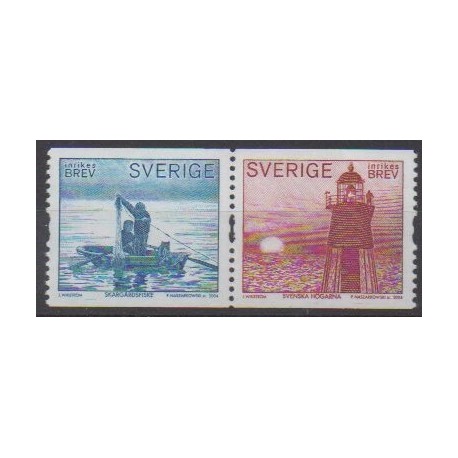 Sweden - 2004 - Nb 2392/2393 - Lighthouses