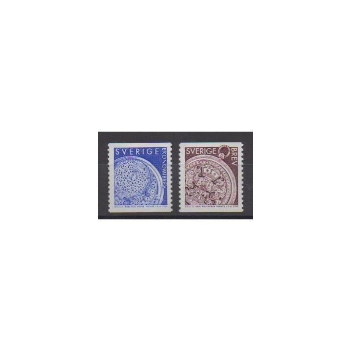 Acheter cette série de timbres de Suède de l'année 2000 (No 2139/2140).