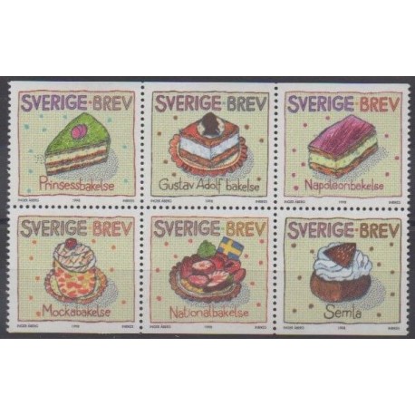 Sweden - 1998 - Nb 2046/2051 - Gastronomy