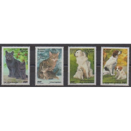France - Poste - 1999 - No 3283/3286 - Chiens - Chats