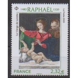 France - Poste - 2020 - No 5396 - Peinture - Noël - Raphaël