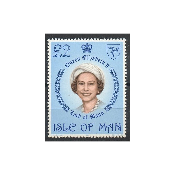 Timbres - Thème royauté - Man (Ile de) - 1981- No 191