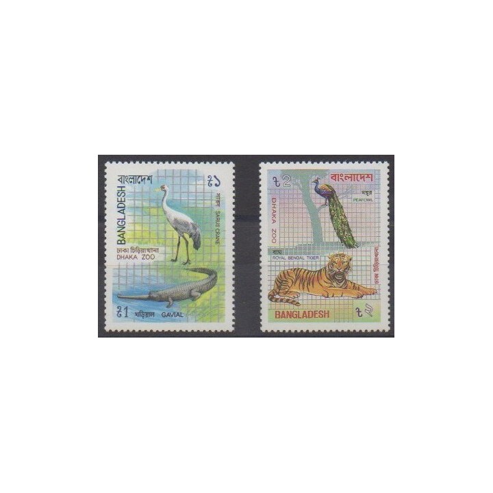 Buy this set of stamps of Bangladesh of the year 1984 (Nb 211/212).