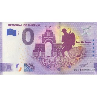 Euro banknote memory - 2020 - Mémorial de Thiepval - (Somme)
