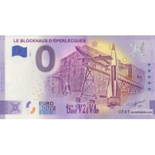 Billet souvenir touristique - 2020-3 - Le blockhaus d'Eperlecques - (Pas-de-Calais)