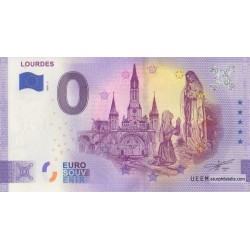 Euro banknote memory - 65 - Lourdes - 2020-2 - Anniversary