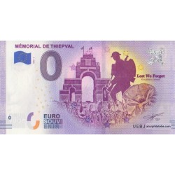 Billet souvenir - 80 - Mémorial de Thiepval - 2020-4