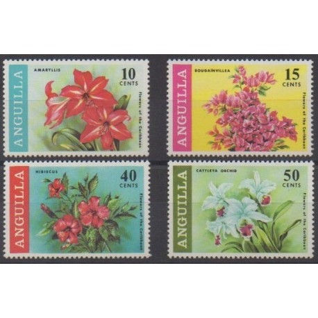 Anguilla - 1969 - No 39/42 - Fleurs