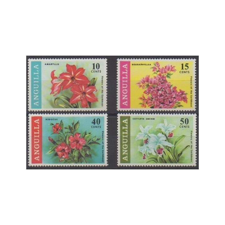 Acheter cette série de timbres d'Anguilla de l'année 1969 (No 39/42).