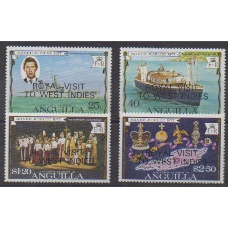 Anguilla - 1977 - No 255/258 - Royauté - Principauté