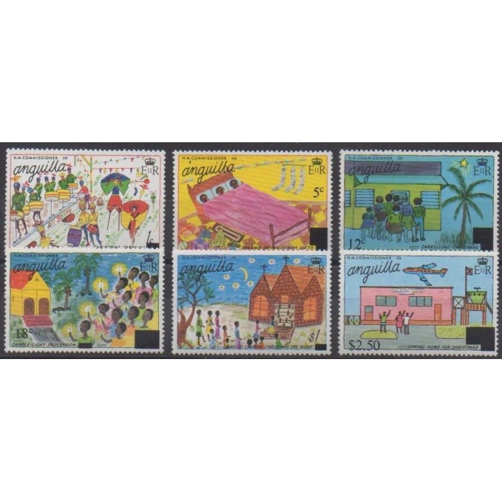 Acheter cette série de timbres d'Anguilla de l'année 1976 (No 232/237).