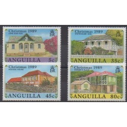 Anguilla - 1989 - Nb 738/741 - Architecture - Christmas