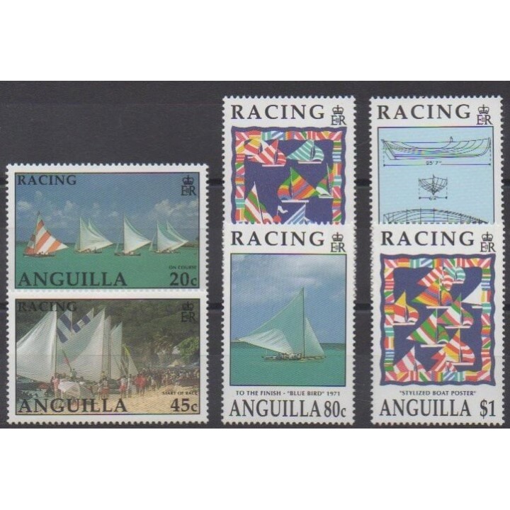 Acheter cette série de timbres d'Anguilla de l'année 1992 (No 799/804).