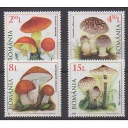 Romania - 2017 - Nb 6205/6208 - Mushrooms