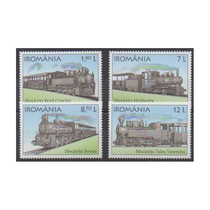 Acheter cette série de timbres de Roumanie de l'année 2018 (No 6351/6354).