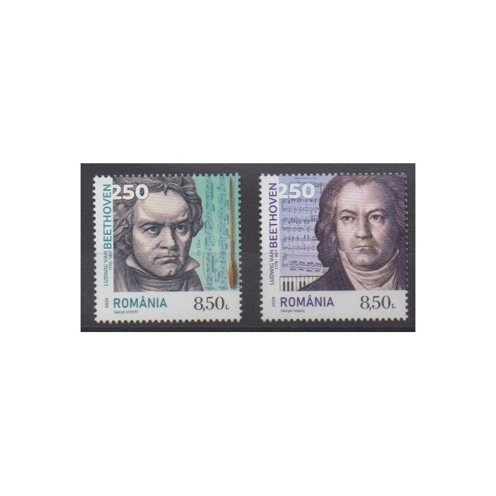 Buy this stamp of Romania of the year 2020 (Beethoven).