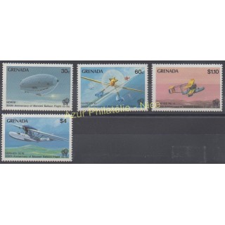 Timbres - Thème avions - Grenade - 1983 - No 1098/1101