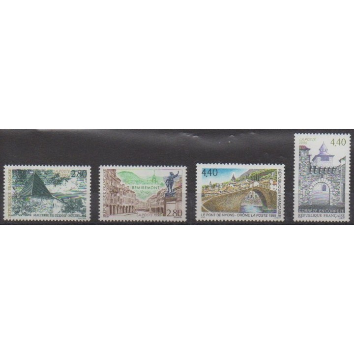 Acheter cette série de timbres de France de l'année 1995 (No 2954/2957).