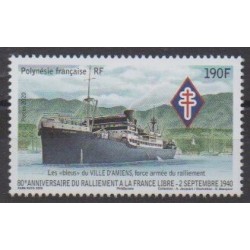 Polynesia - 2020 - Nb 1248 - Second World War - Boats
