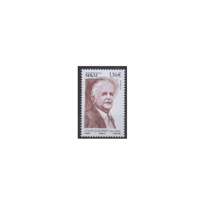 Acheter ce timbre de Saint-Pierre et Miquelon de l'année 2020 (Louis Quédinet).