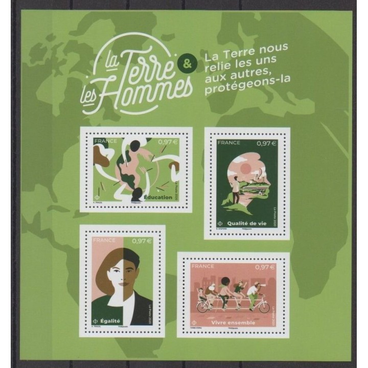 Buy this stamp of France of the year 2020 (La Terre des Hommes).