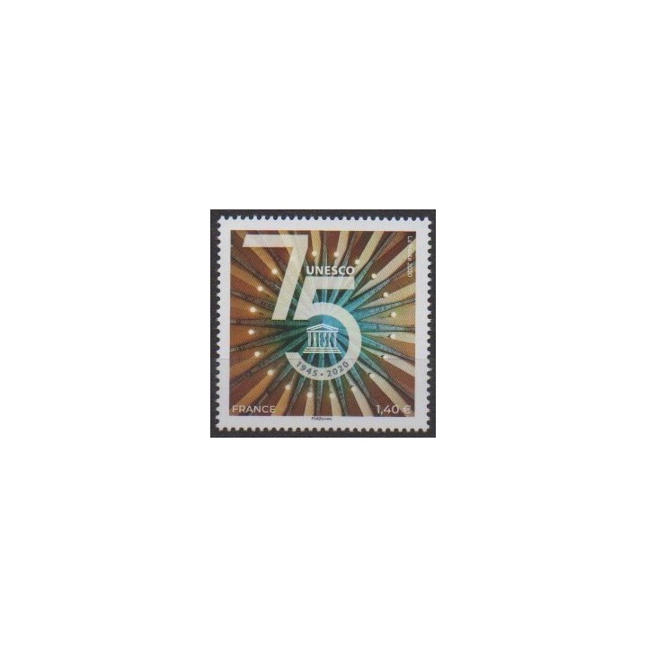Buy this stamp of France of the year 2020 (Unesco).