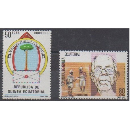 Equatorial Guinea - 1985 - Nb 202/203 - Postal Service