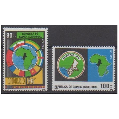 Guinée équatoriale - 1986 - No 218/219