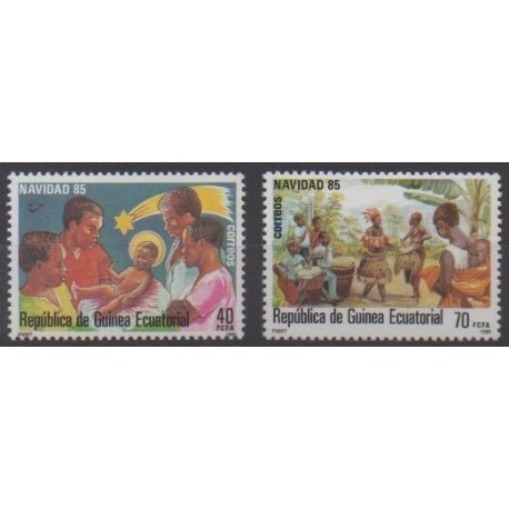 Equatorial Guinea - 1985 - Nb 204/205 - Christmas