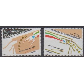 Acheter cette série de timbres de Guinée équatoriale de l'année 1987 (No 227/228).