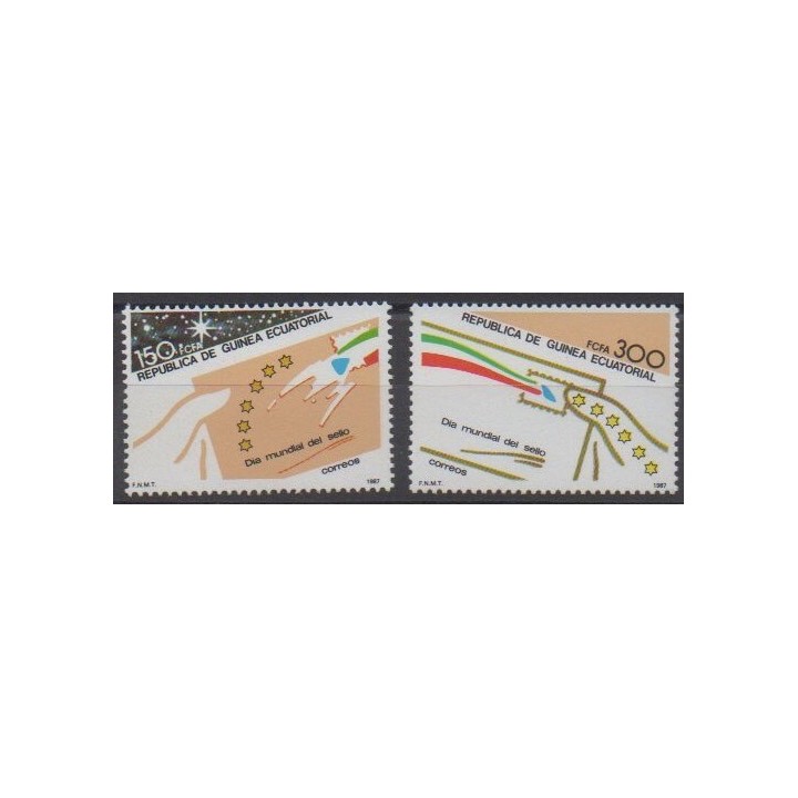Acheter cette série de timbres de Guinée équatoriale de l'année 1987 (No 227/228).
