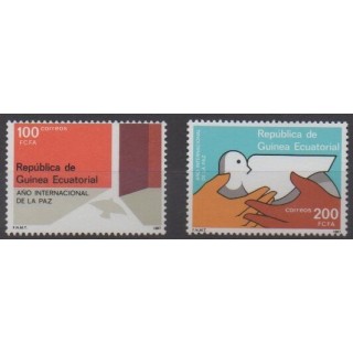 Acheter cette série de timbres de Guinée équatoriale de l'année 1987 (No 225/226).