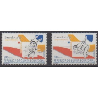 Buy this set of stamps of Equatorial Guinea of the year 1992 (Nb 280/281).