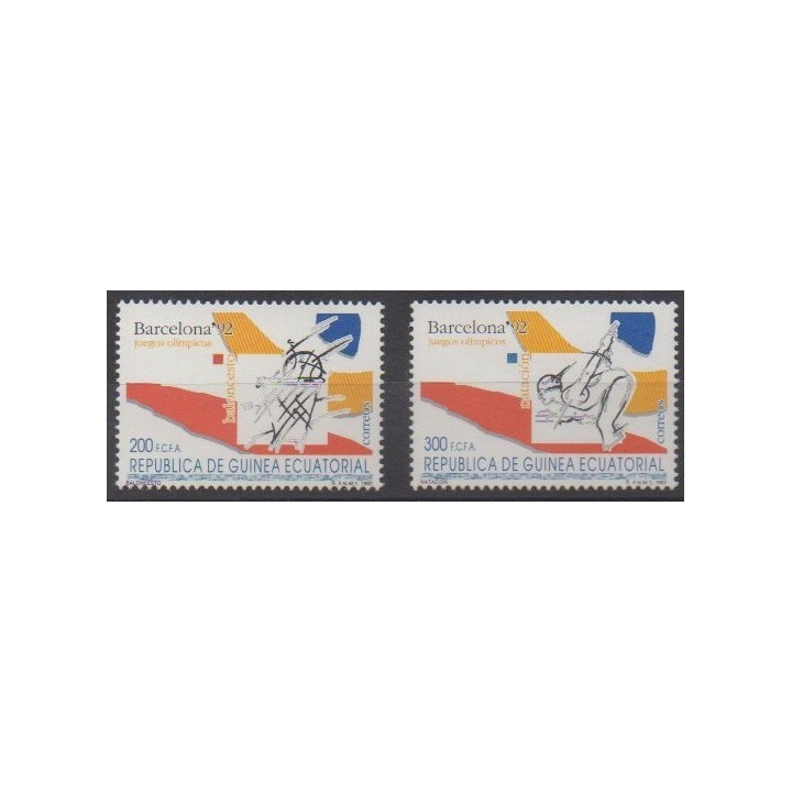 Acheter cette série de timbres de Guinée équatoriale de l'année 1992 (No 280/281).
